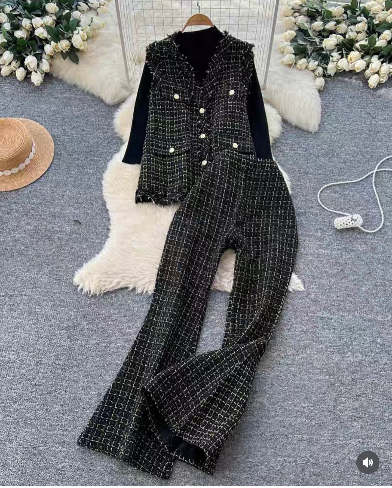 Tweed Blazer Set
