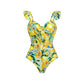 Lemon Ruffle Riviera Swimset