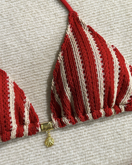 Vira Crochet Three Pc swimwear set