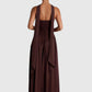 Cocoa Luxe Slit Dress
