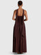 Cocoa Luxe Slit Dress
