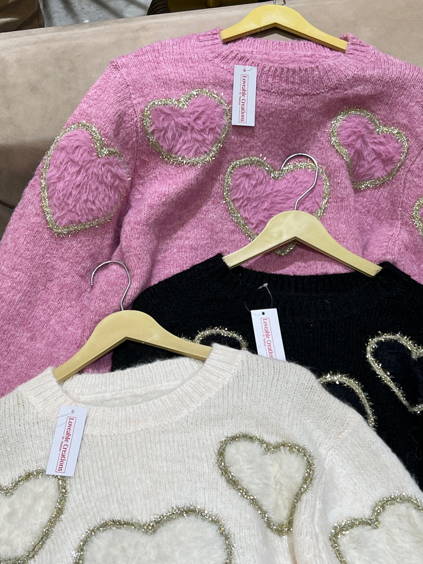 Soft Heart Glam Pullover