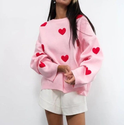 Plush Heart Sweater