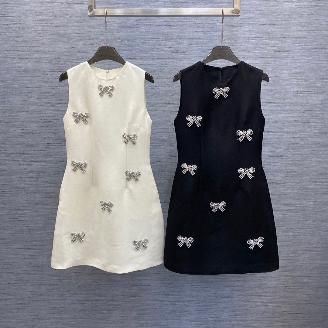 Seira Bow Rhinestone Dress