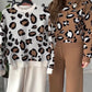 Leopard Knitted Wollen CordSet