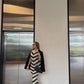 Greca Soft Knit Holiday Dress in white