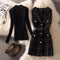 Sheena Set of Top & Woolen Tweed Dress