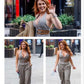 Halter Vest Pants suit set