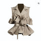V Neck Pleated Top