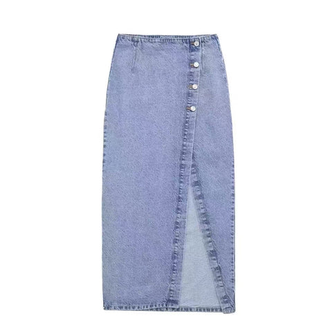 Saia Denim Skirt Set