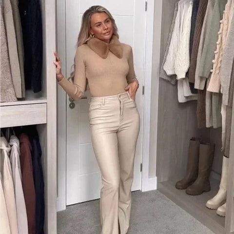 Faux fur Knitwear