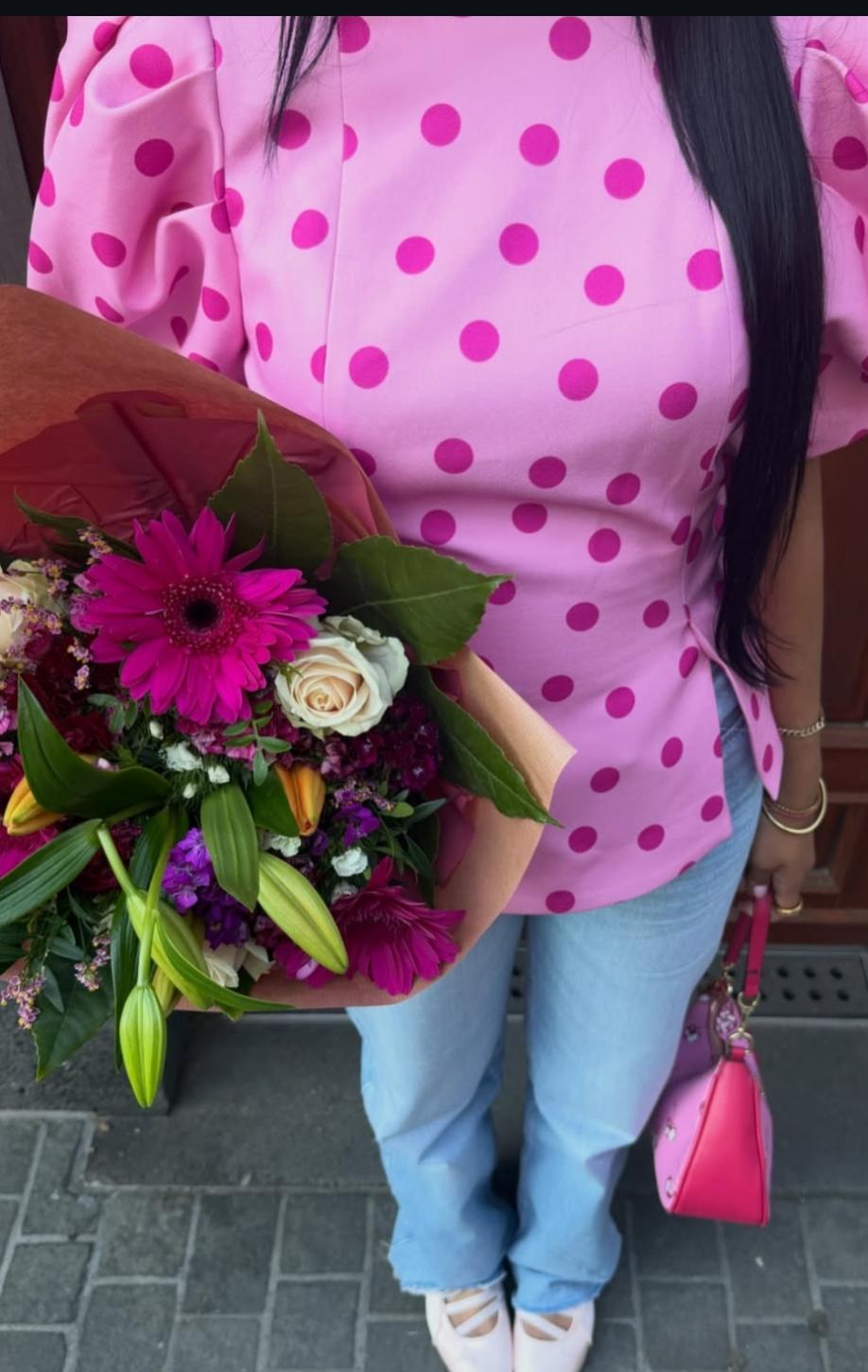 Pink Polka Dot Affair Top