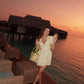 Flora V Neck Mini Dress