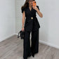 Statement Ruffle Blazer Cords Set