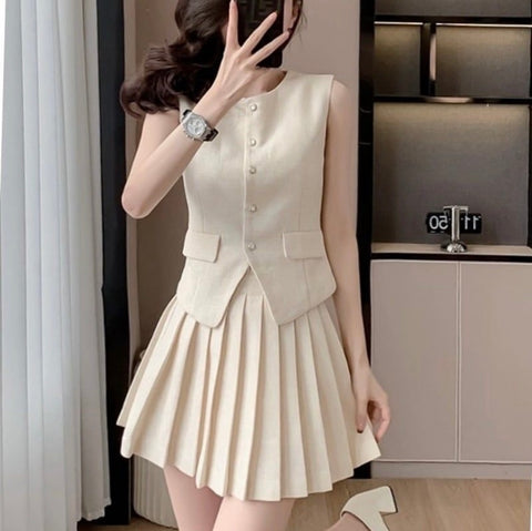Jack Vest Top and skirt set