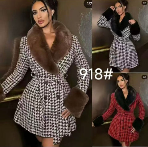 Winter Charm Luxe Trench Coat