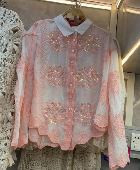 Aza Luxe Crochet Shirt