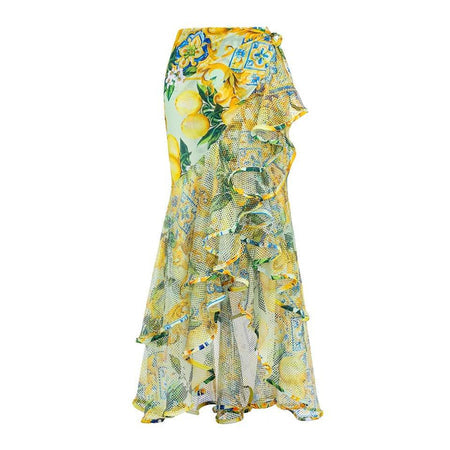 Lemon Ruffle Riviera Swimset