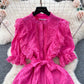 Pamella Luxe Schiffli Dress