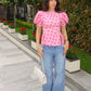 Pink Polka Dot Affair Top