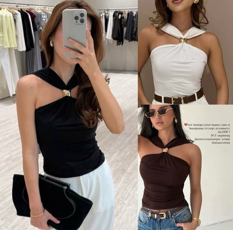 Selina Knot Top