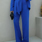 Blue Blazer Pant Set