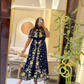 Sapphire Blossom Maxi Dress