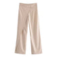High waist wide leg pants