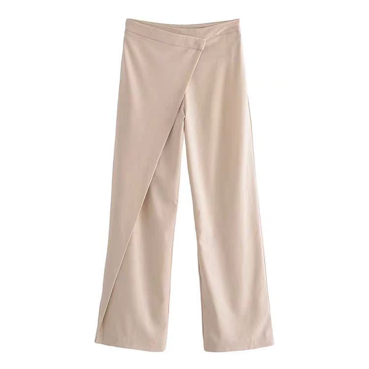 High waist wide leg pants