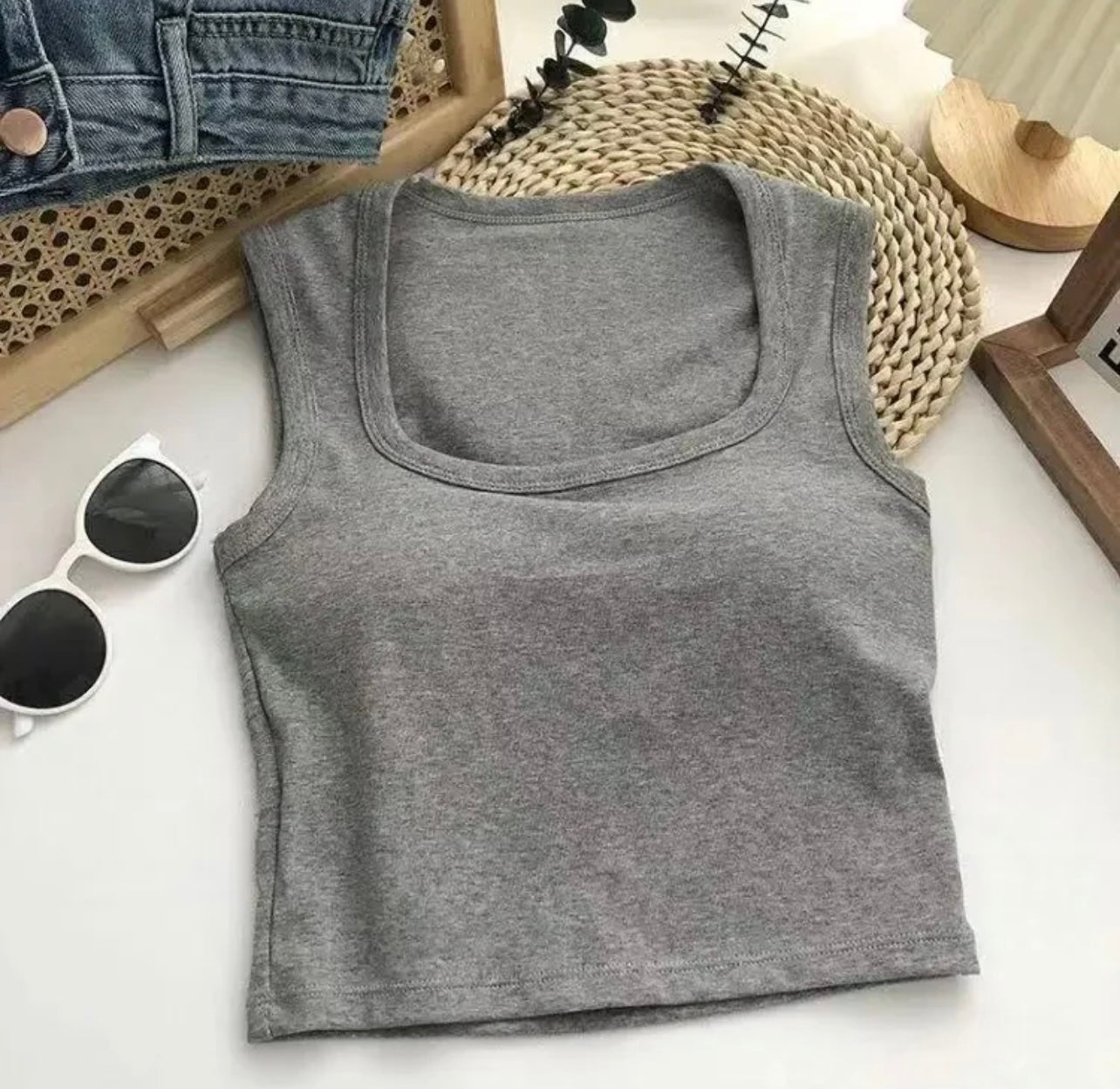 Lovito Tank Tops With Inbuilt Bra