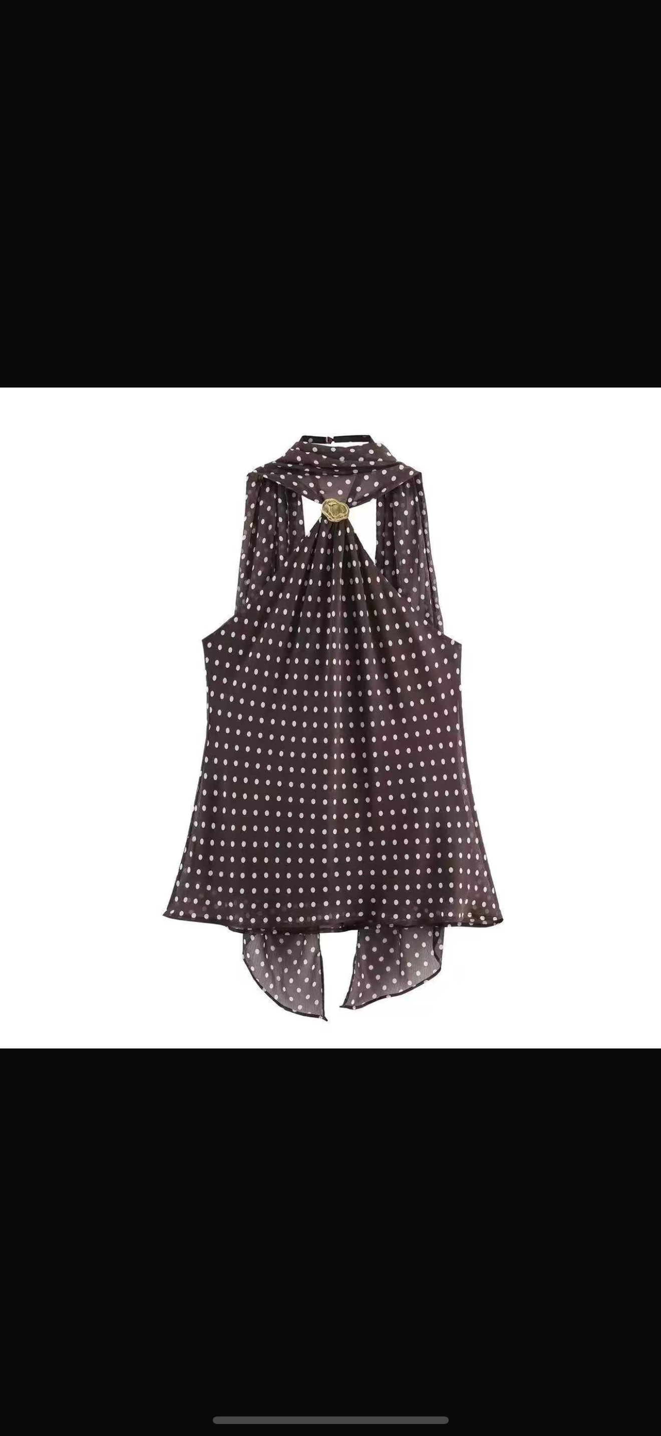 Liara top with attached scarf