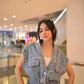 Denim Embellish Bluose