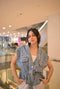 Denim Embellish Bluose