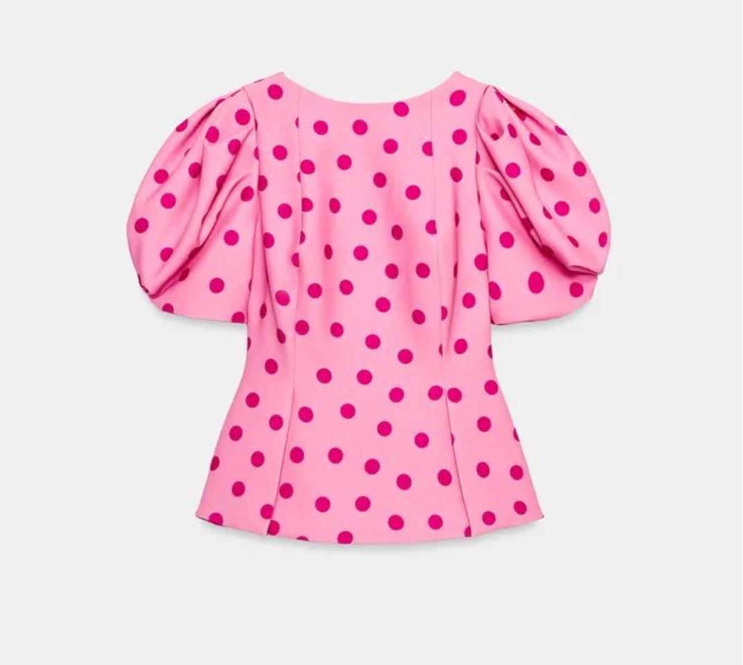 Pink Polka Dot Affair Top
