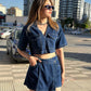 Tina Denim Cords Set