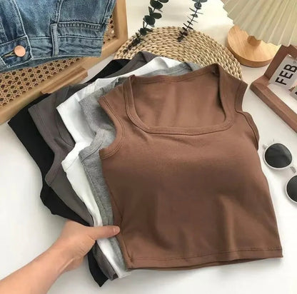 Lovito Tank Tops With Inbuilt Bra