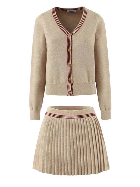 Soft Neutral Skirt Set