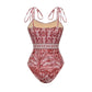 Riviera Rose Fringe Luxe Swim Set