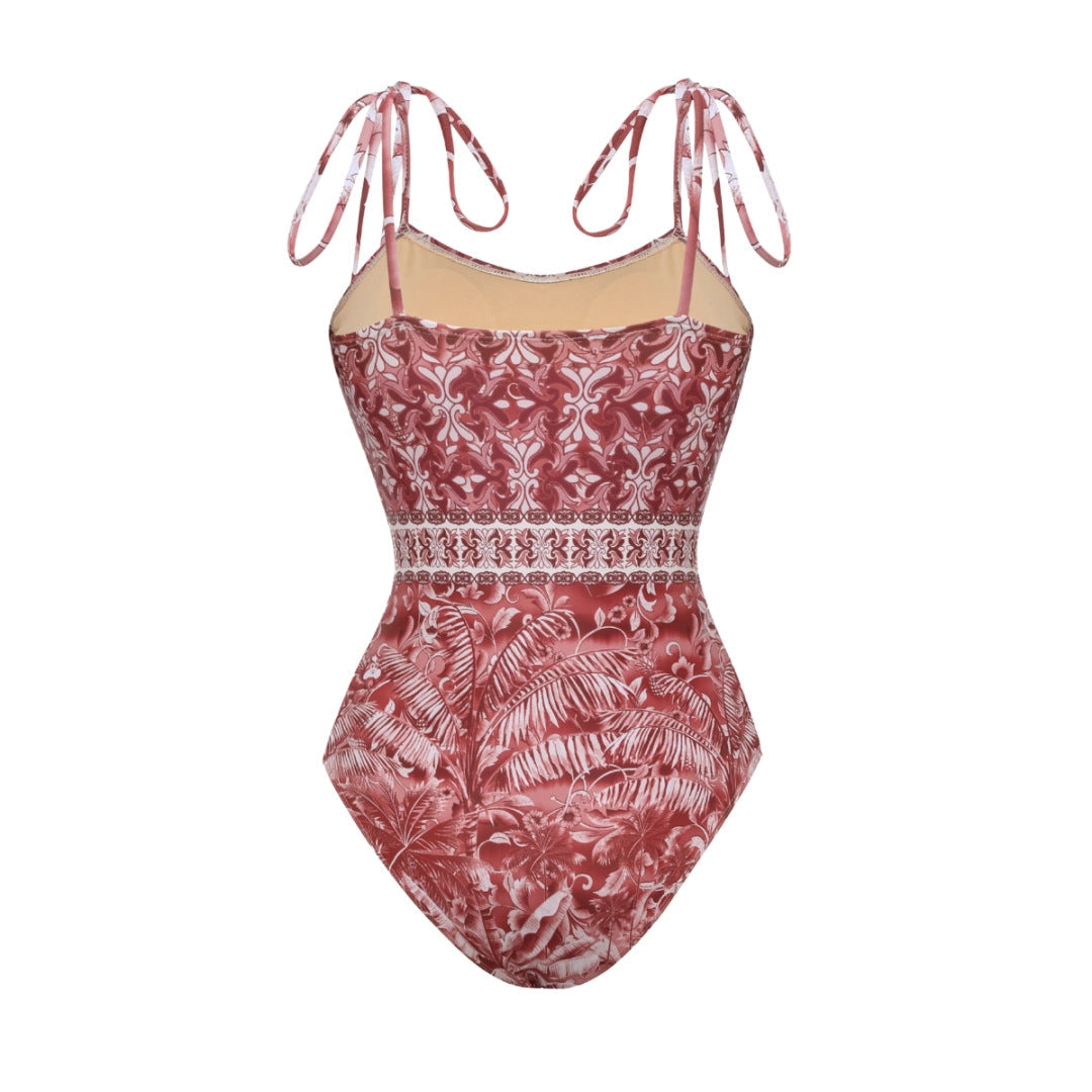 Riviera Rose Fringe Luxe Swim Set