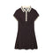 Preppy chic pleated dress