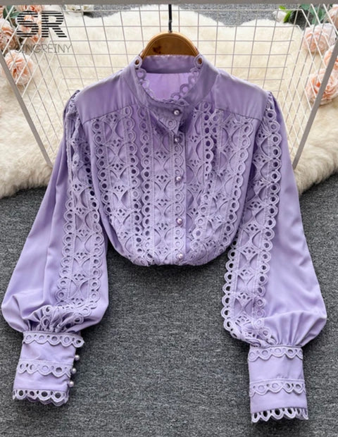 Rafia Lace Top