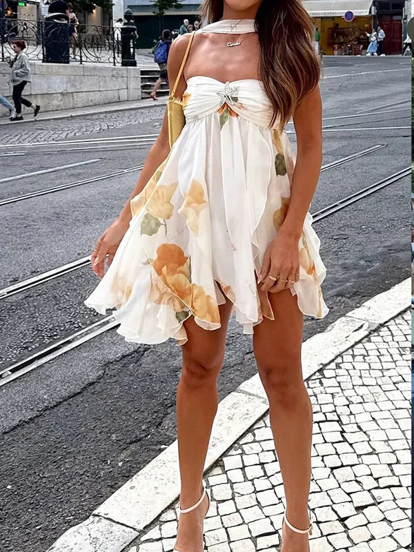 Halterneck Starfish Short Dress