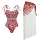 Riviera Rose Fringe Luxe Swim Set