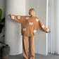 Bow knitted Wollen Cords