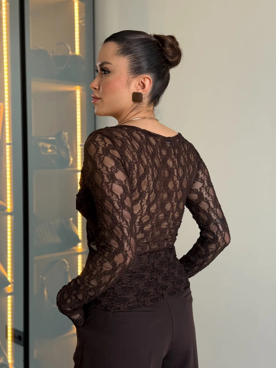 Aveline Drape Lace Top