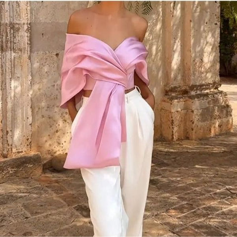 Off shoulder Statement Top