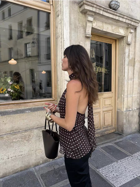 Liara top with attached scarf