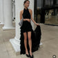 Midnight Muse Ruffle Gown