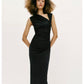 Asymmetric Draped Dress