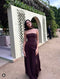 Cocoa Luxe Slit Dress